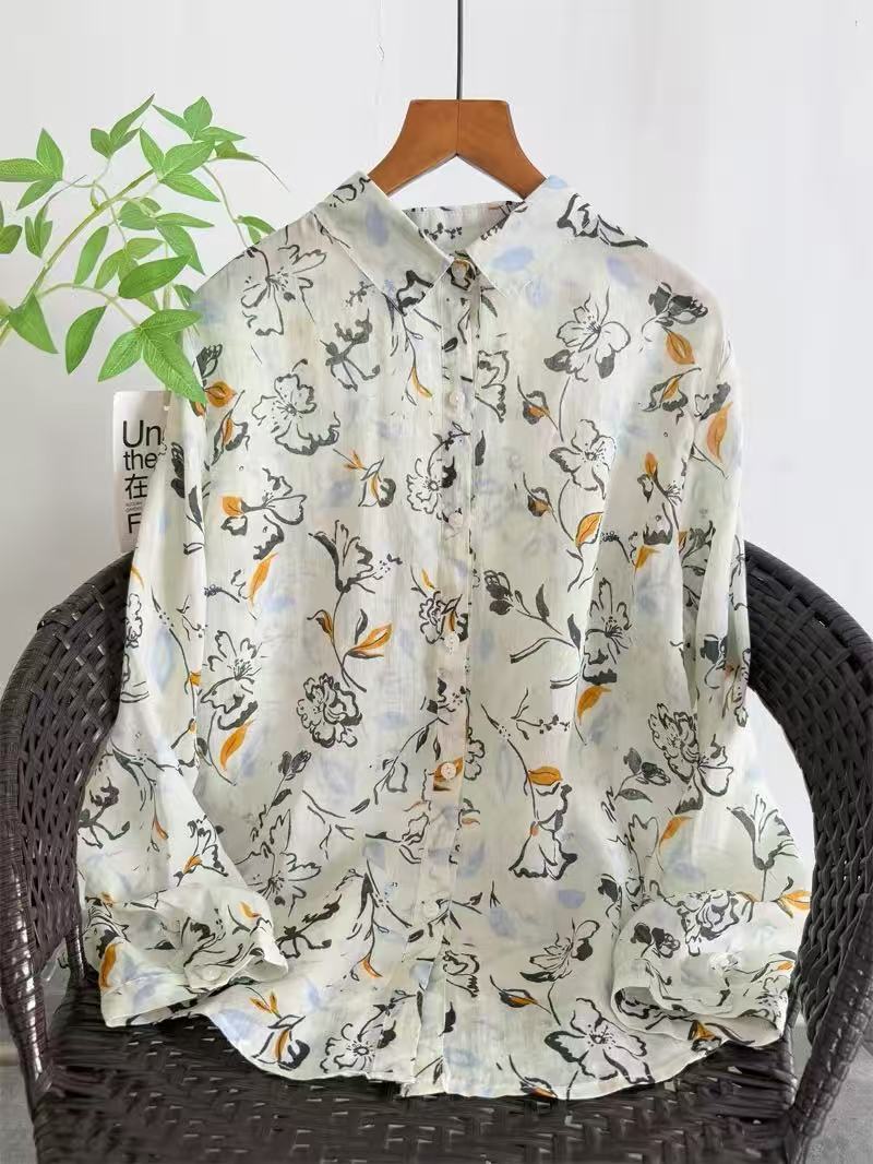 Summer Clothing For Japan - Camisas Vintage 2026 100% Ramie para