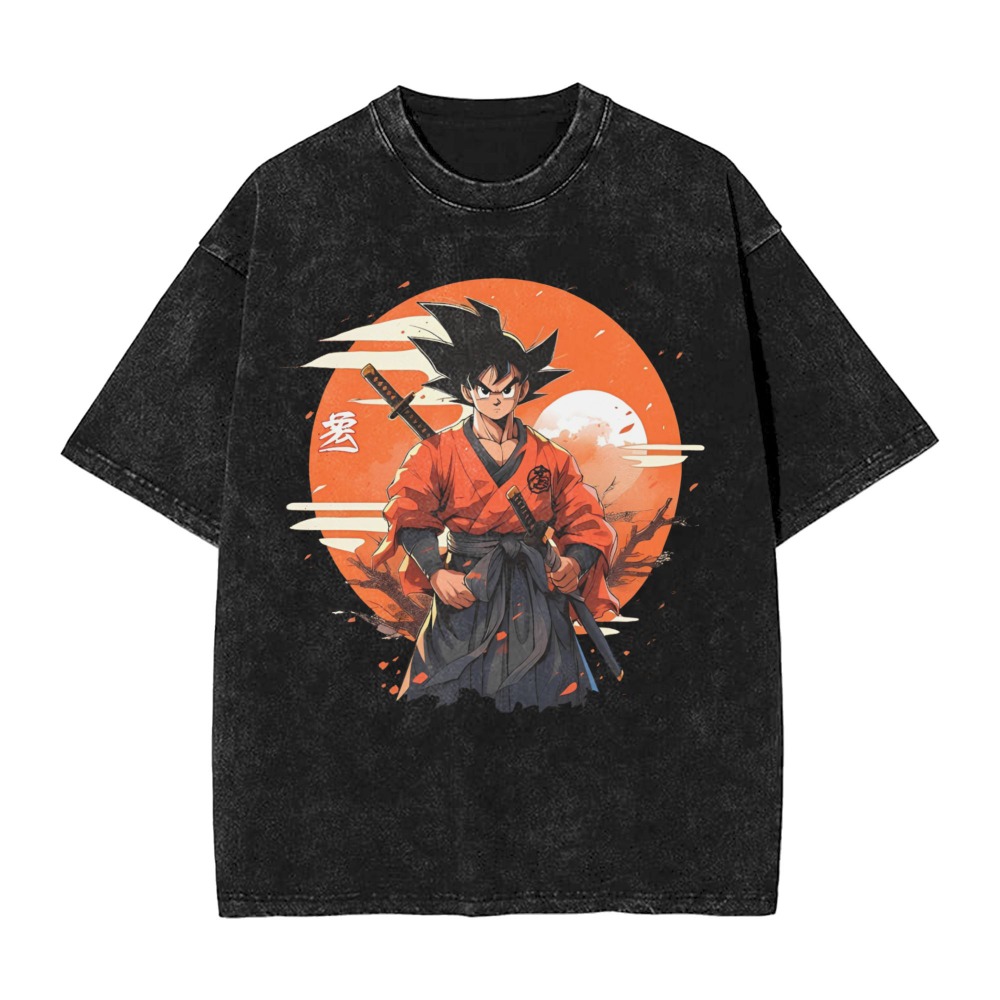 Summer Away Clothing - Camiseta Masculina Oversized Lavada Estilo Y2K