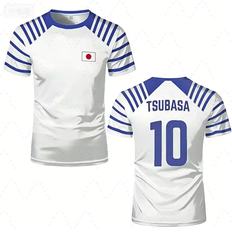 Summer Clothing For Japan - Camiseta Unissex Hot Captain Tsubasa Anime