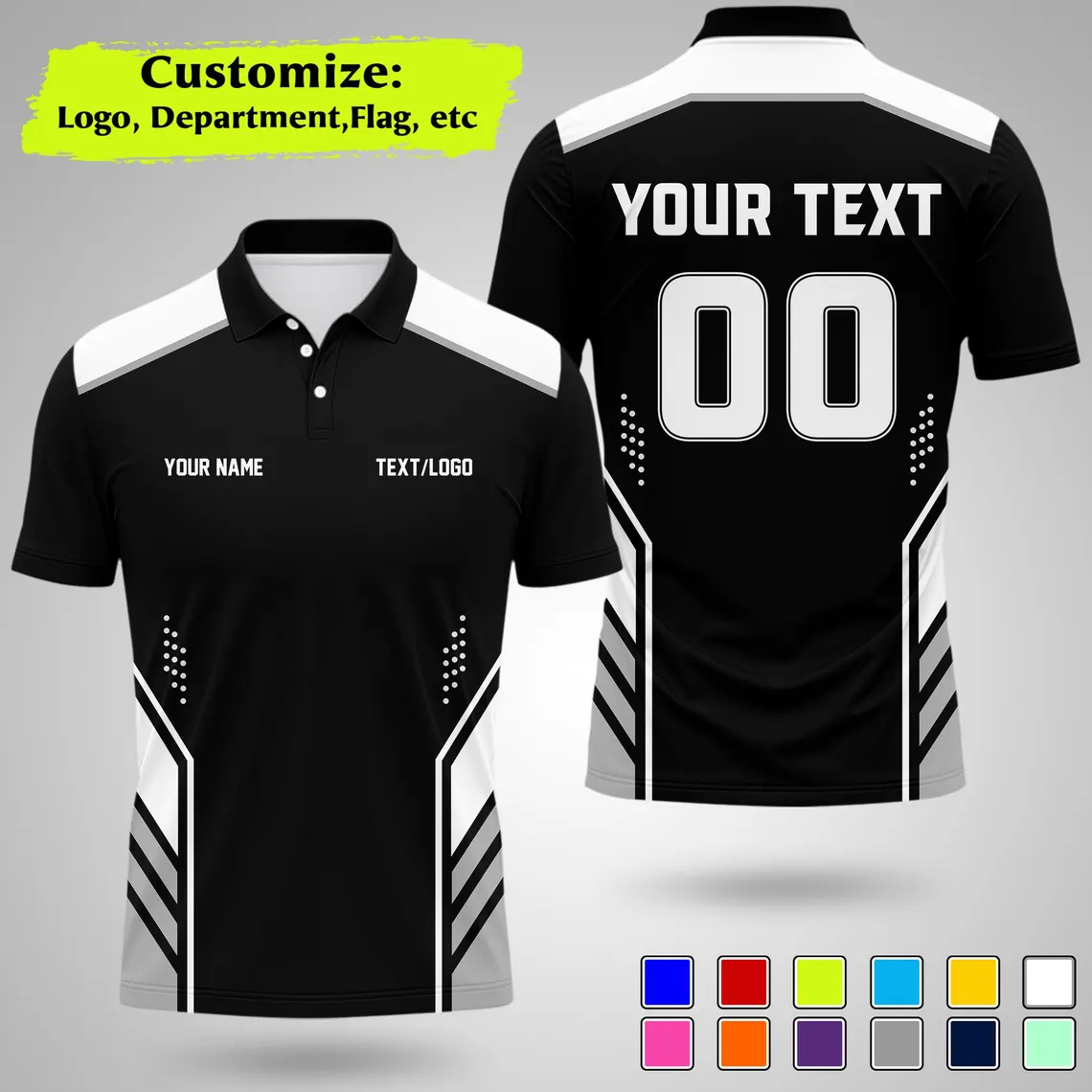 Summer Clothing Name - Nova Camisa Polo Personalizada para Equipes,