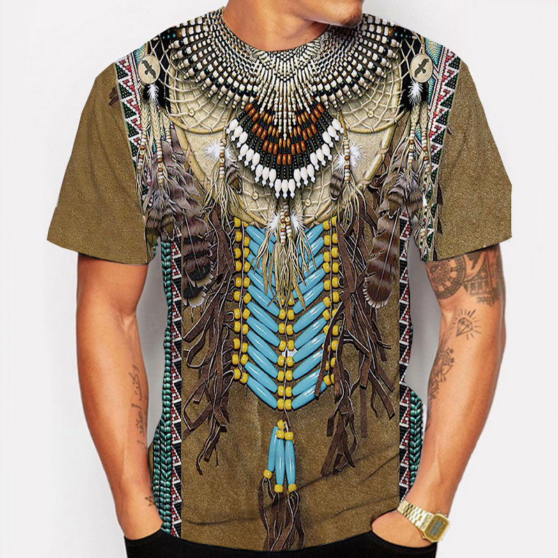 Indian Summer Vintage Clothing - Camisetas indianas estilo étnico impressão 3d