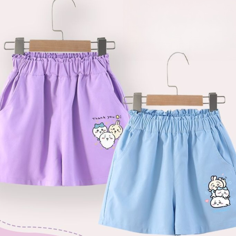 Summer Light Clothing - Roupas Infantis Kawaii Chiikawa com Estampa