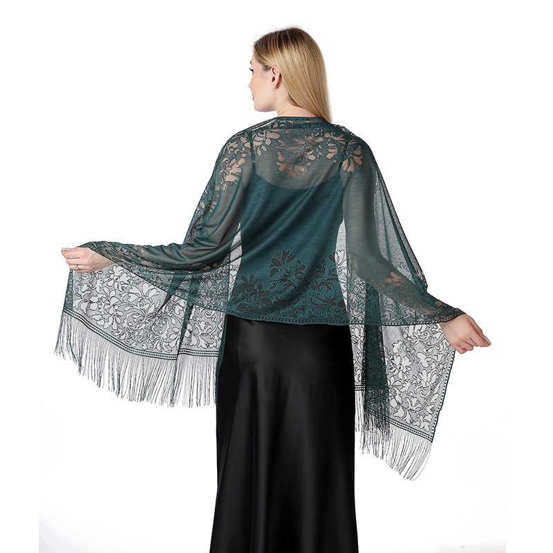 Summer Evenings Clothing - Manto de flor oco fino para