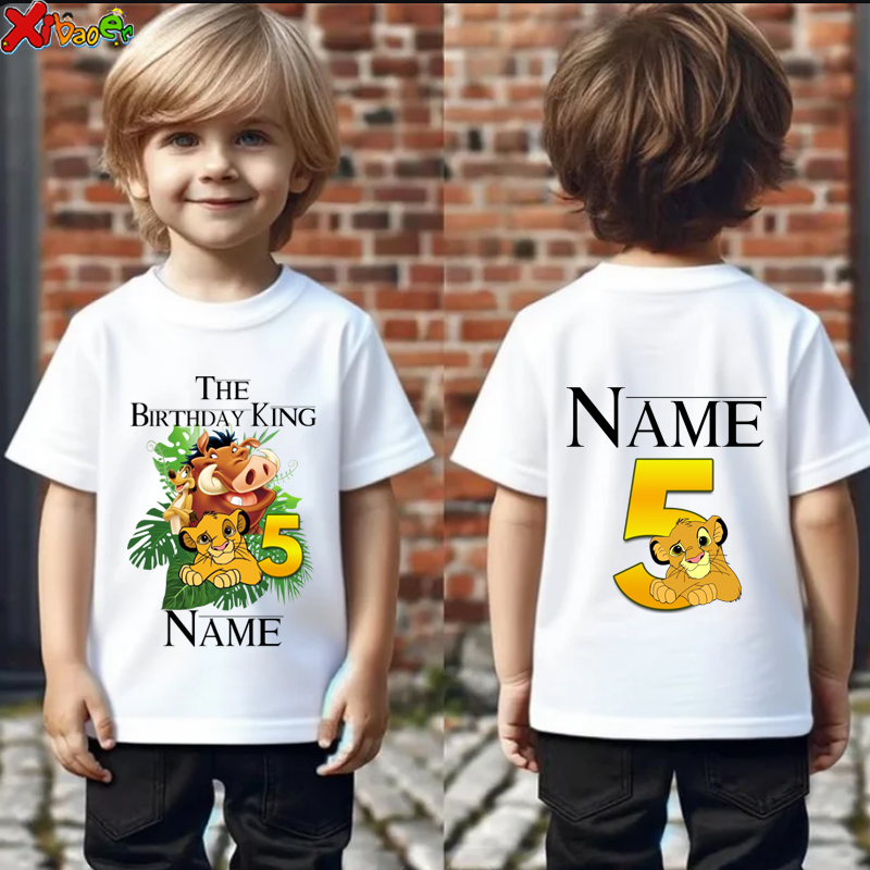 Summer Clothing Name - Aniversário menino camisas 5th crianças combinando