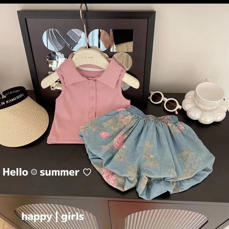 Summer Clothing Boutiques - Conjuntos de roupas infantis sem mangas