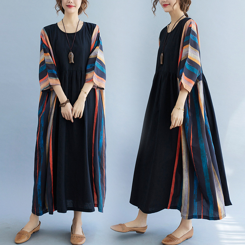 Indian Summer Vintage Clothing - Vestido paquistanês indiano feminino estilo boêmio