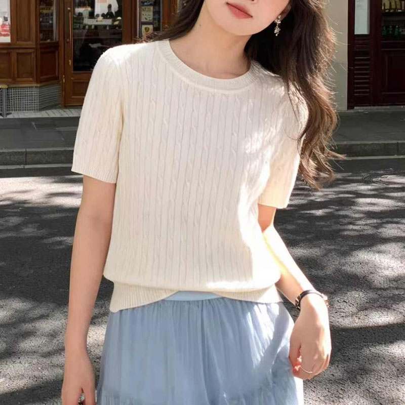 Summer Clothing Yarn - Suéter de Tricô Feminino, Pulôveres de
