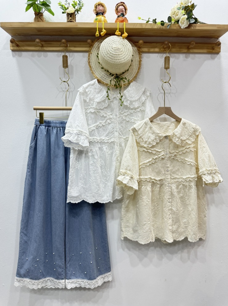 Summer Clothing For Japan - Mori kei roupas doce lolita camisa