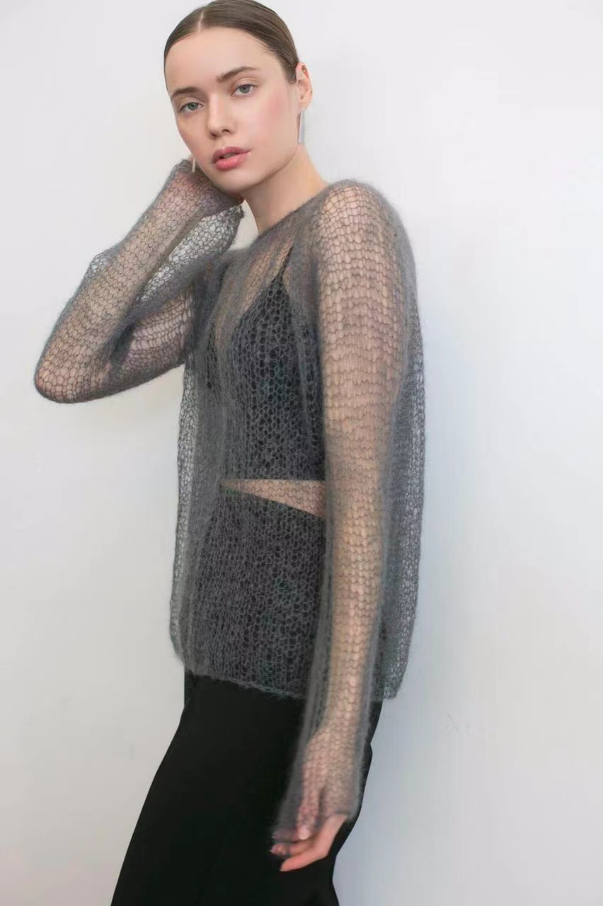 Suéter pulôver top mohair, sai - Summer Clothing Yarn avaliação e preço