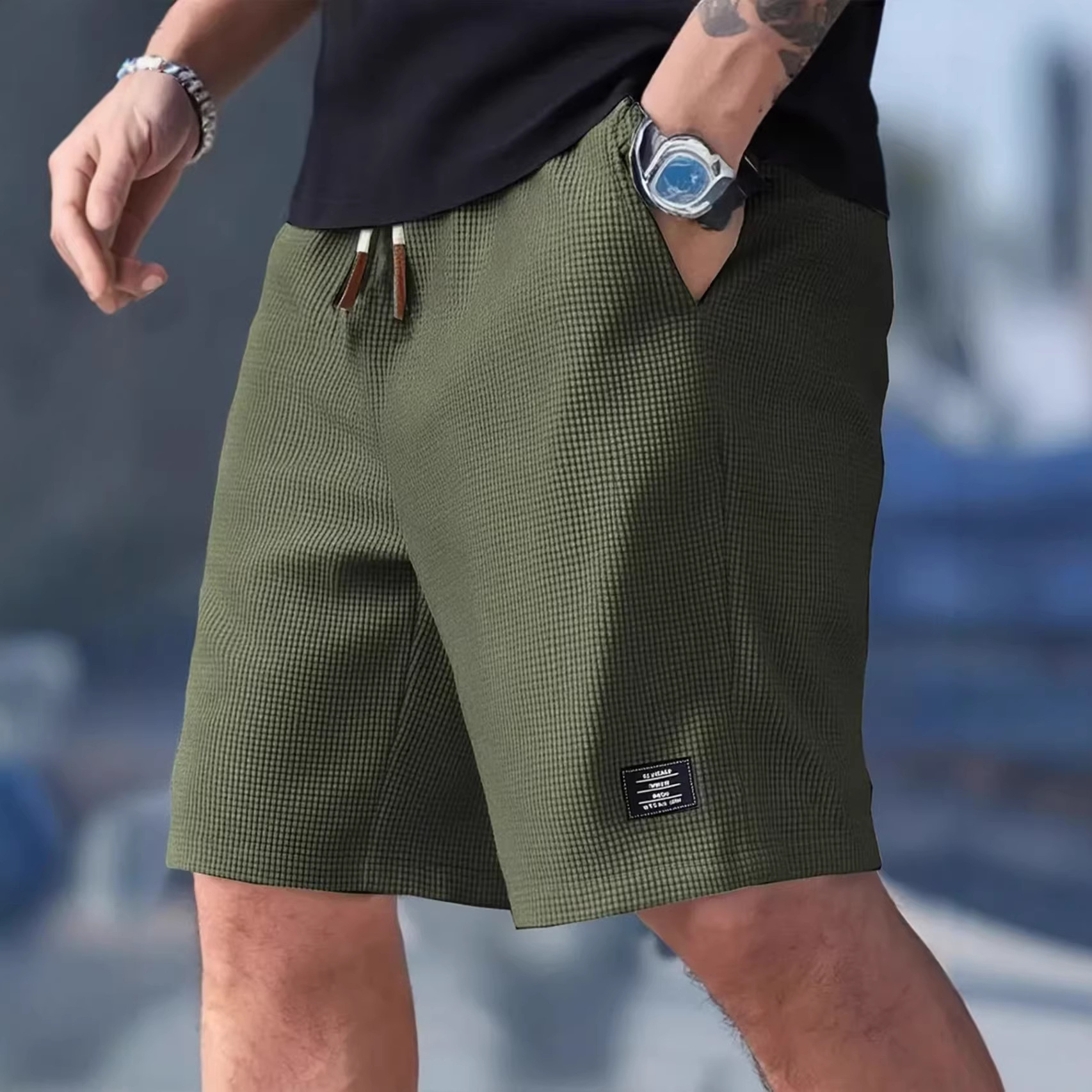 Bermudas Masculinas Pretas Ove - Summer Clothing Deals avaliação e preço