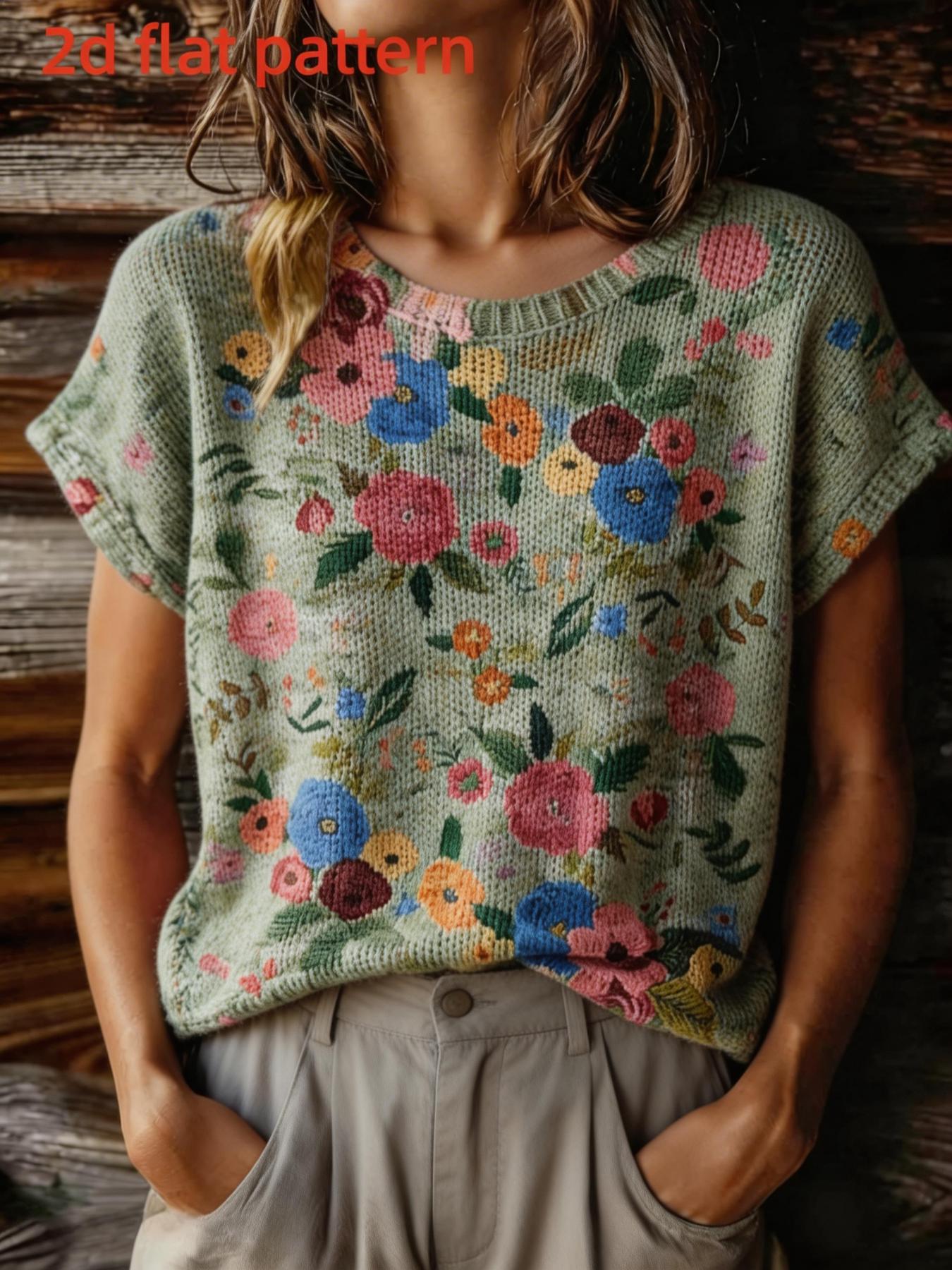 Blusa Feminina Estampada Sem T - Summer Clothing Yarn avaliação e preço