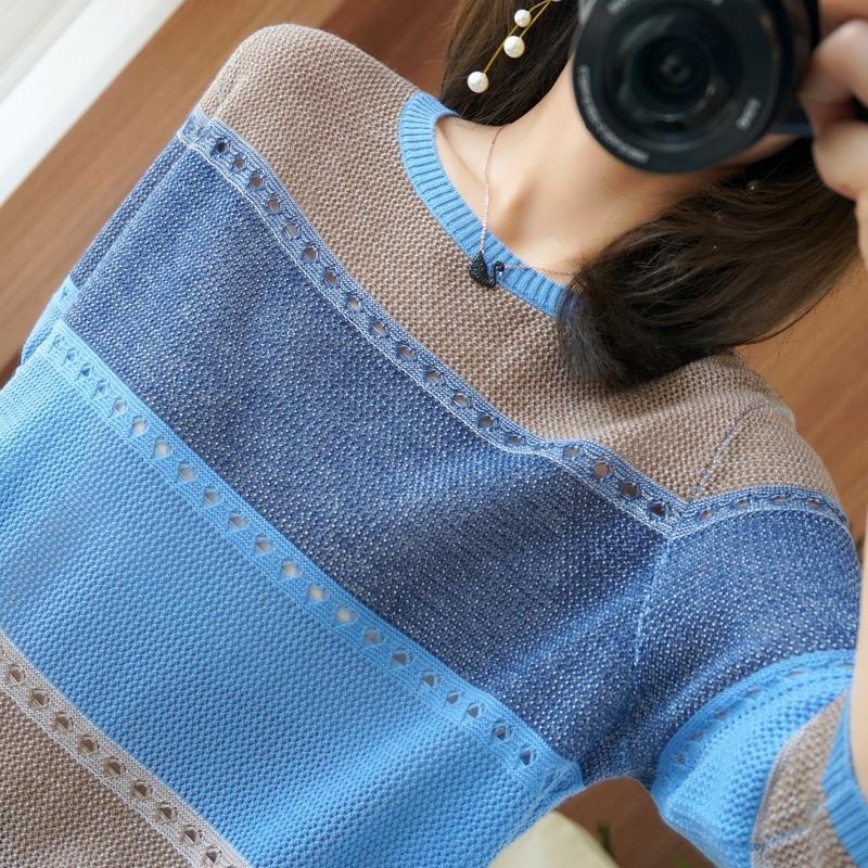 Suéter Feminino Manga 3/4 Moda - Summer Clothing Yarn avaliação e preço