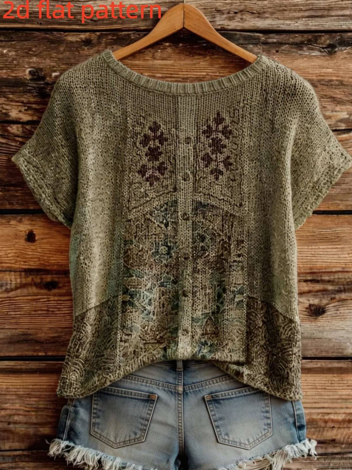 Blusa Feminina Estampada Sem T - Summer Clothing Yarn avaliação e preço