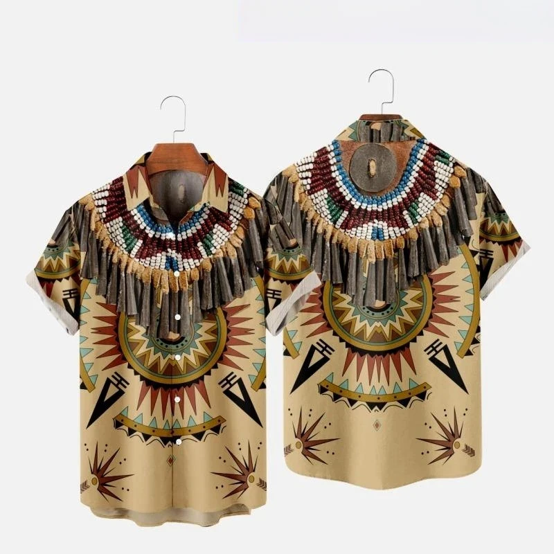 Camisas de Praia Estilo Étnico - Indian Summer Vintage Clothing avaliação e preço