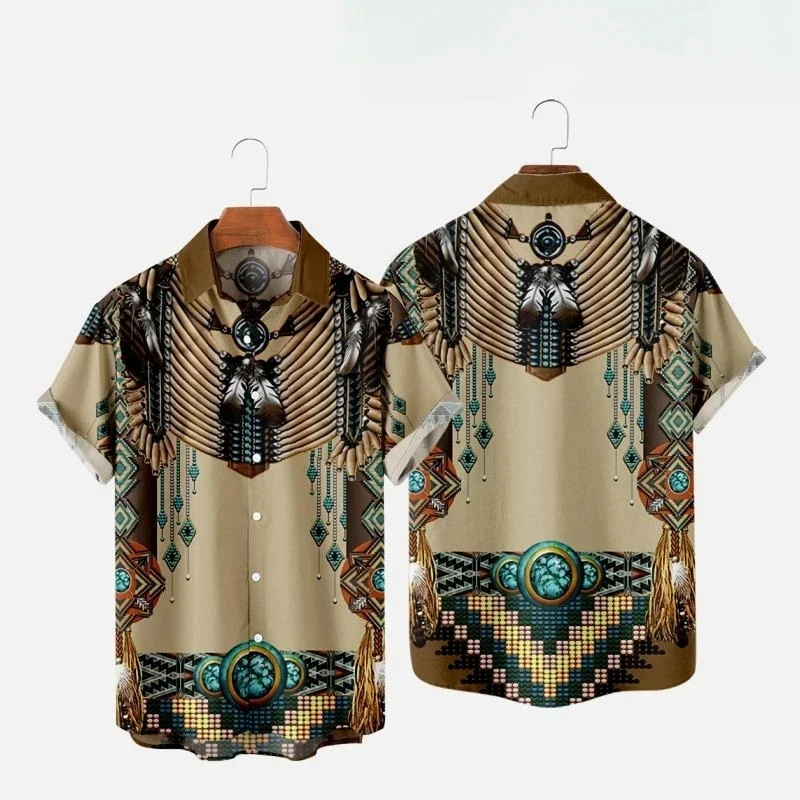 Camisas de Praia Estilo Étnico - Indian Summer Vintage Clothing avaliação e preço