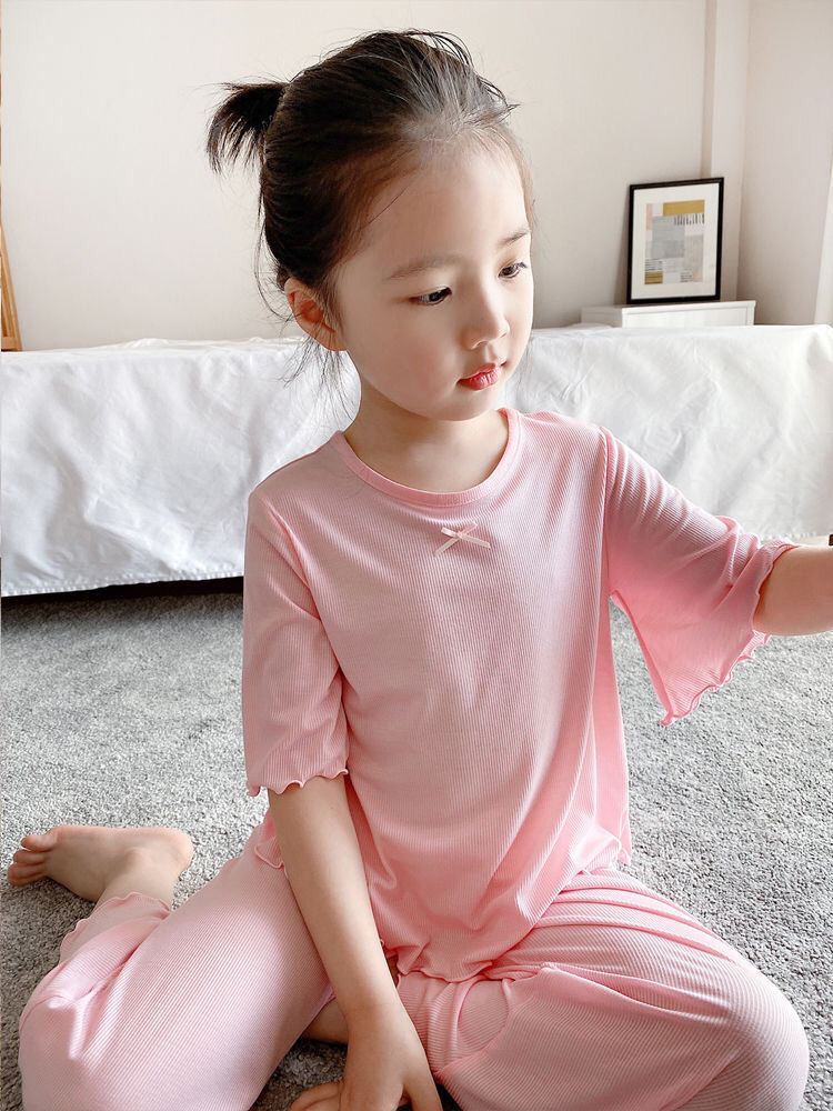 Pijamas Infantis, Roupas para  - Summer Clothing For Teen Girls avaliação e preço