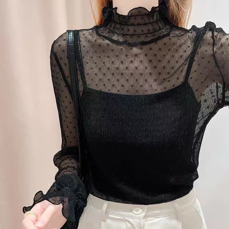 Camisa Feminina de Renda Preta - Summer Evenings Clothing avaliação e preço