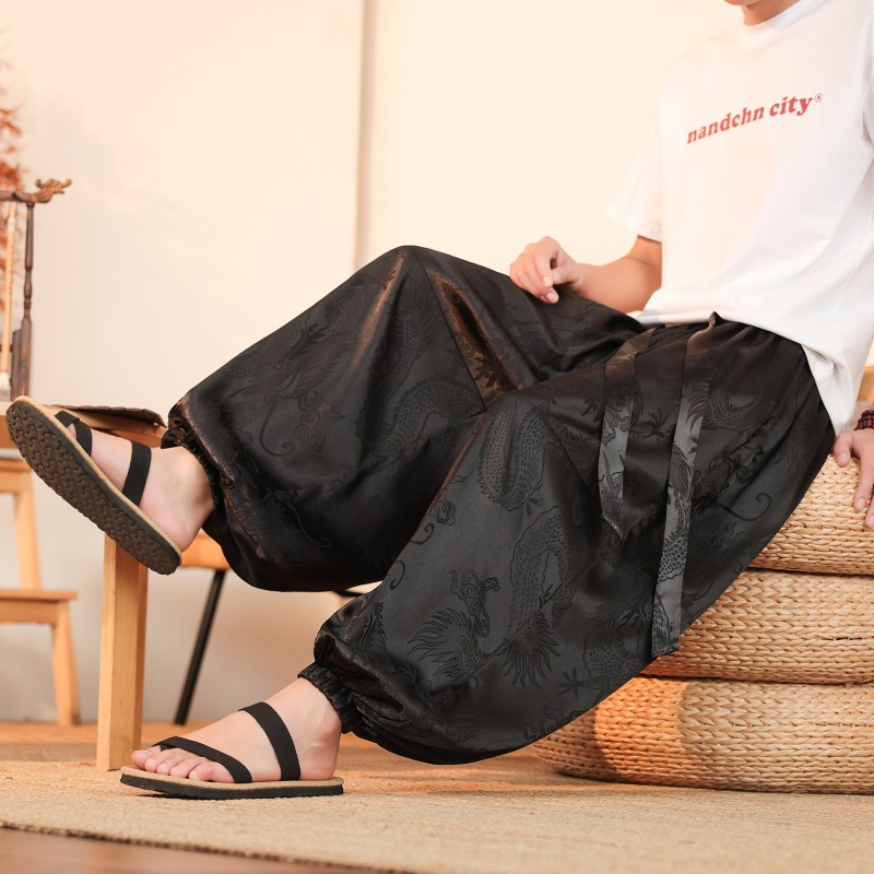 Homens calças de perna larga v - Summer Light Clothing avaliação e preço