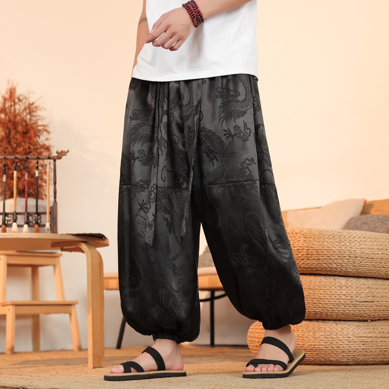Homens calças de perna larga v - Summer Light Clothing avaliação e preço