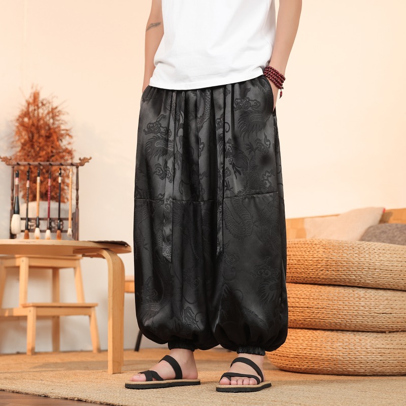 Homens calças de perna larga v - Summer Light Clothing avaliação e preço
