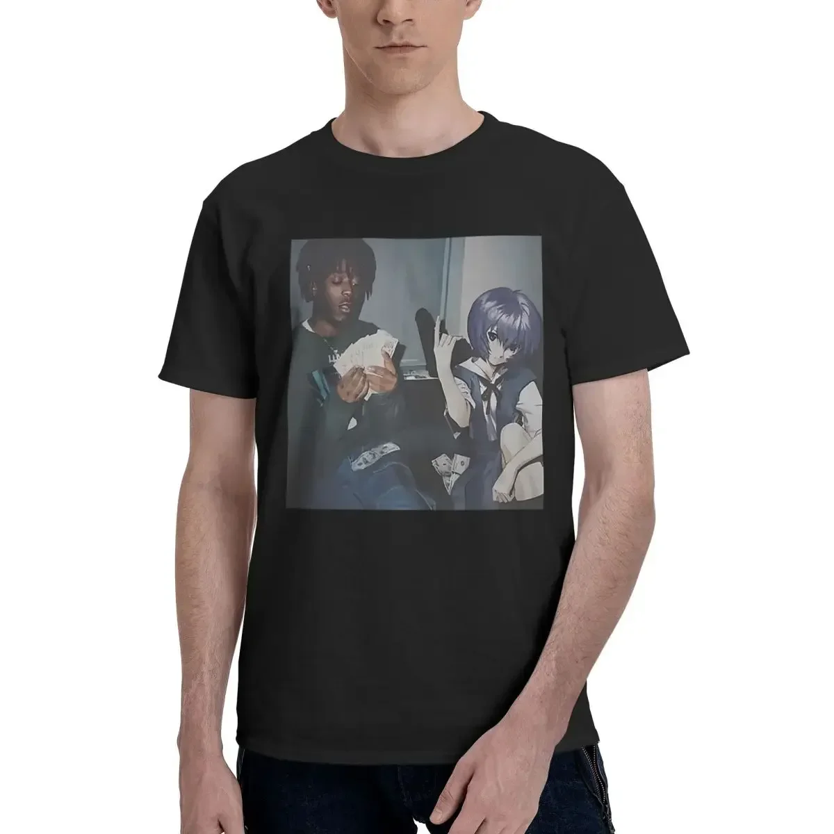 Rei Ayanami Thug Meme 100% alg - Summer Clothing Deals avaliação e preço